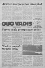 Quo Vadis - vol. 17 no. 16 - Spring 1983
